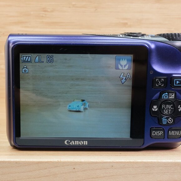 Canon PowerShot A2200 14.1MP Digital Camera / 4x Optical Zoom / Blue / Tested - Picture 7 of 9